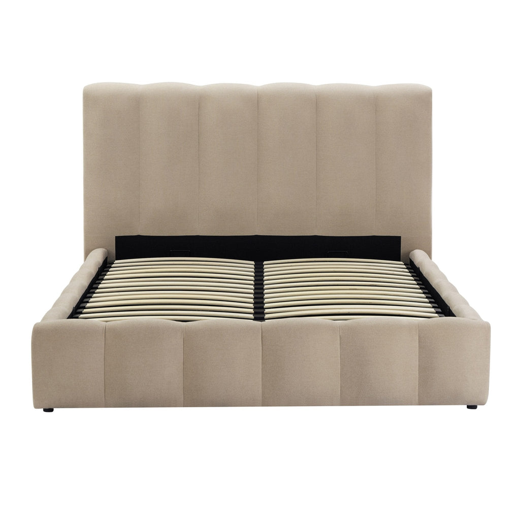 Cheshire Ottoman Storage Bed - Chenille Oatmeal