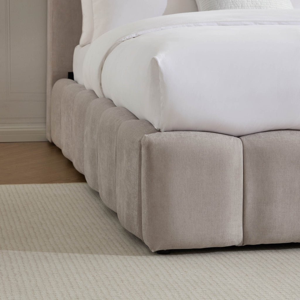 Cheshire Ottoman Storage Bed - Light Grey