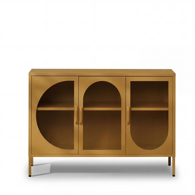 Conan 3 Door Sideboard - Mustard Yellow