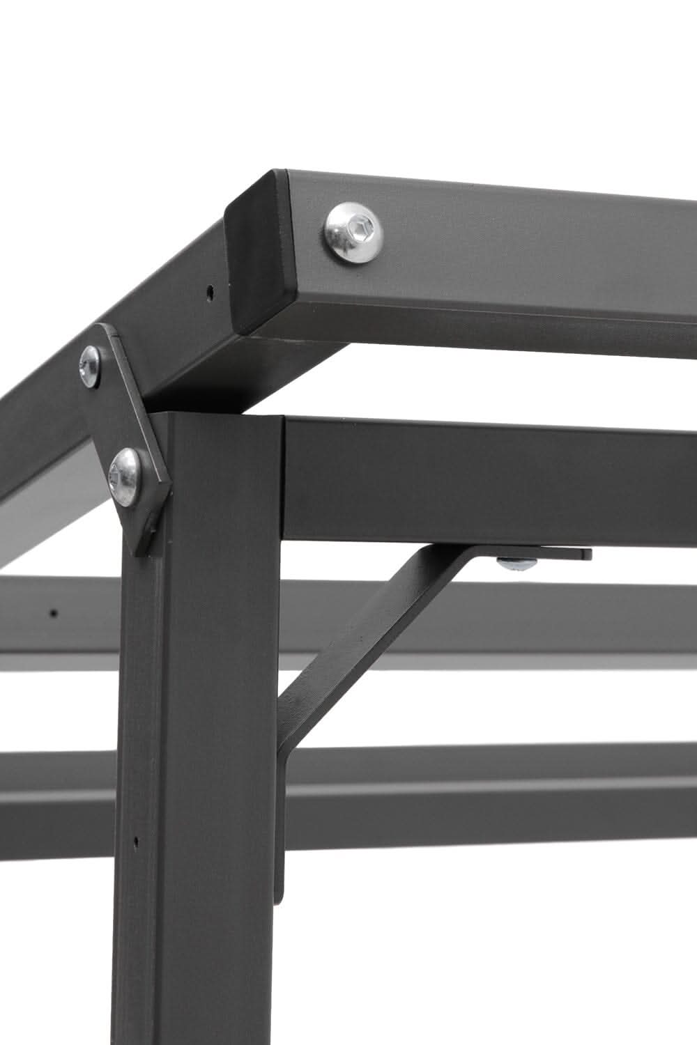 Garden Metal Tube Firewood Rack with PE Cover Roof