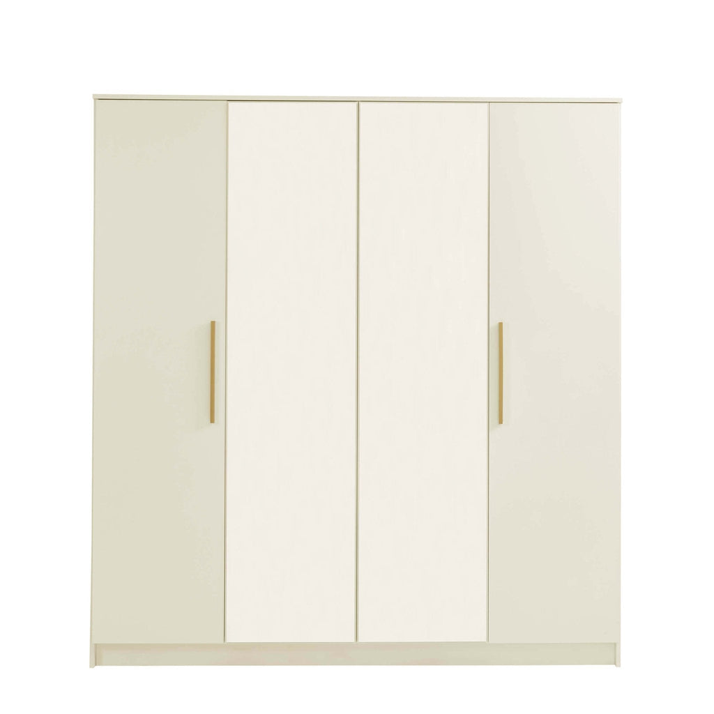 Darcey 4 Door Wardrobe - Cream
