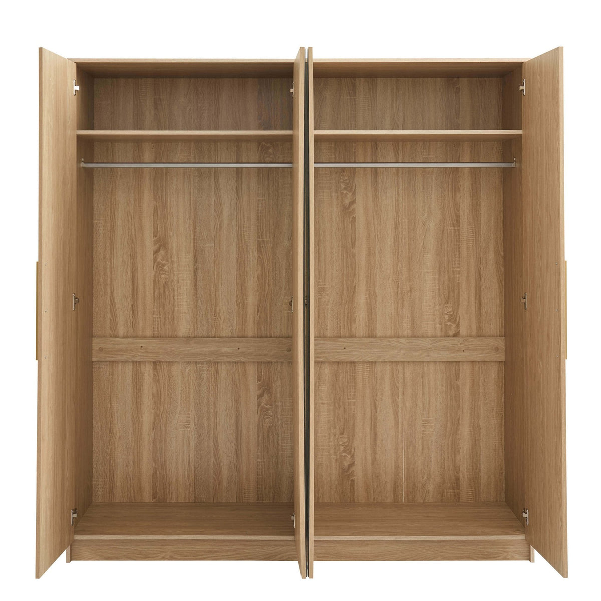 Darcey 4 Door Wardrobe - Light Wood