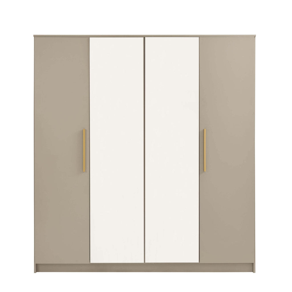 Darcey 4 Door Wardrobe - Taupe