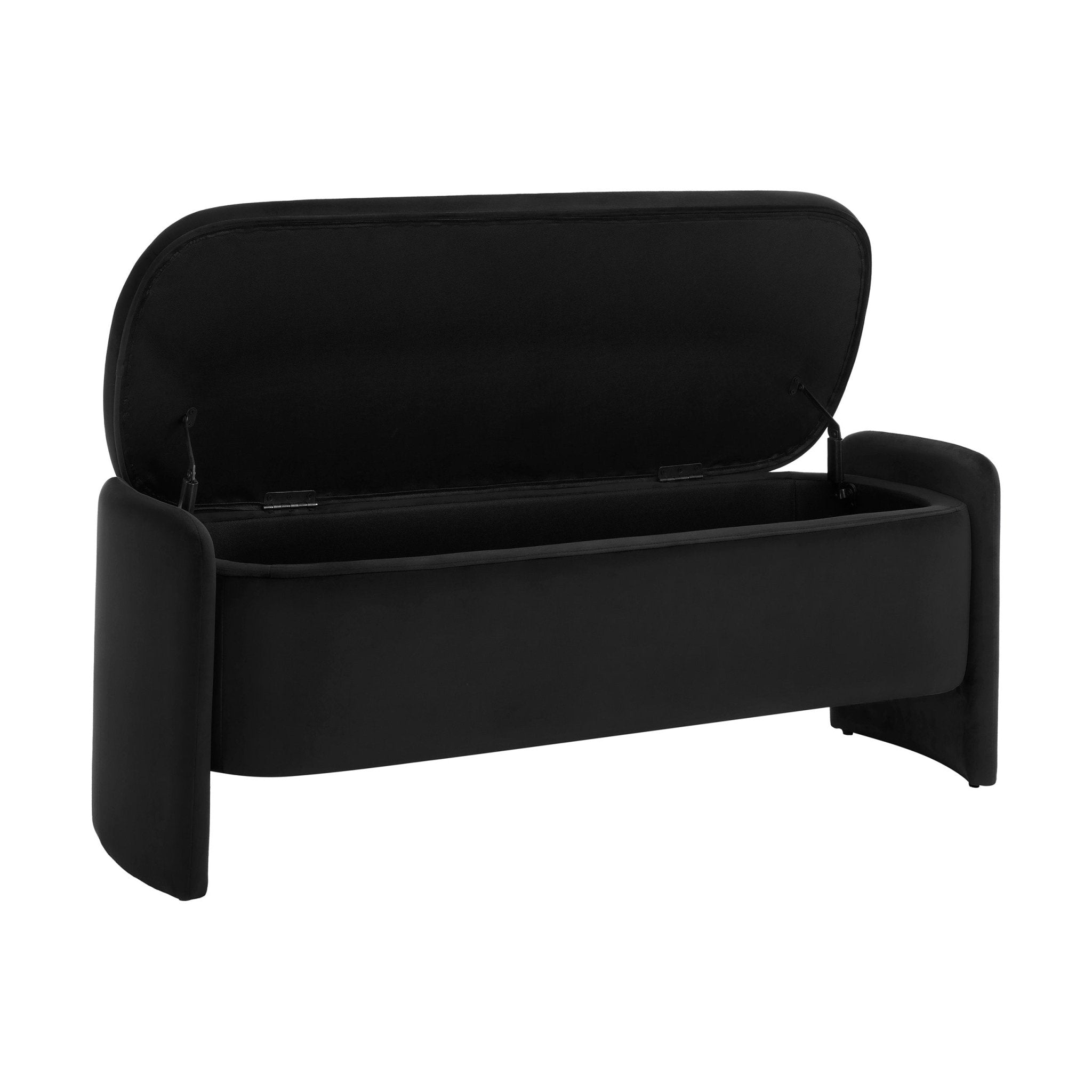 Didsbury Curved Storage Bench - Ink