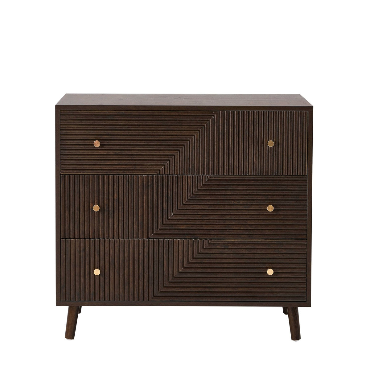 Dora 3 Drawer Chest - Walnut