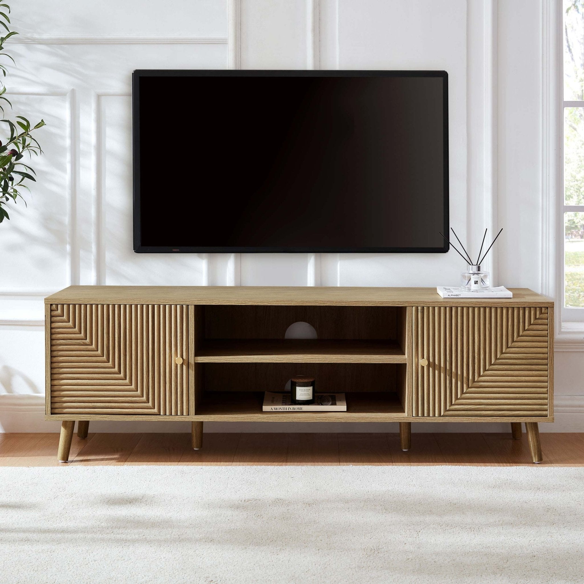 Dora TV Unit for TVs up to 60" - Light Wood
