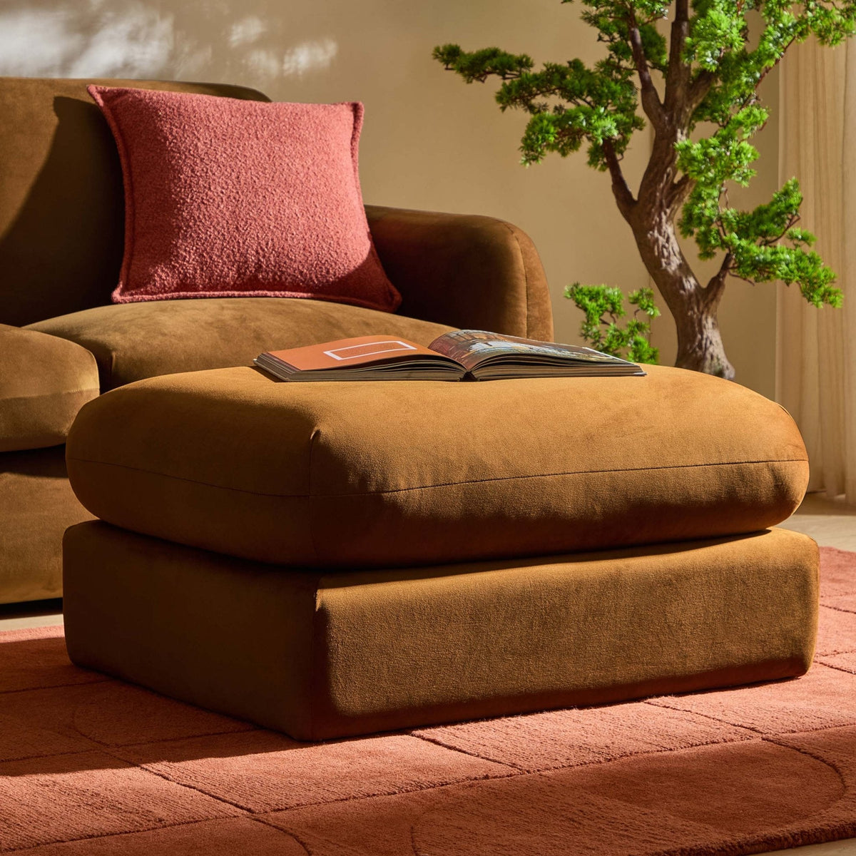 Dublin Pouffe - Muted Gold