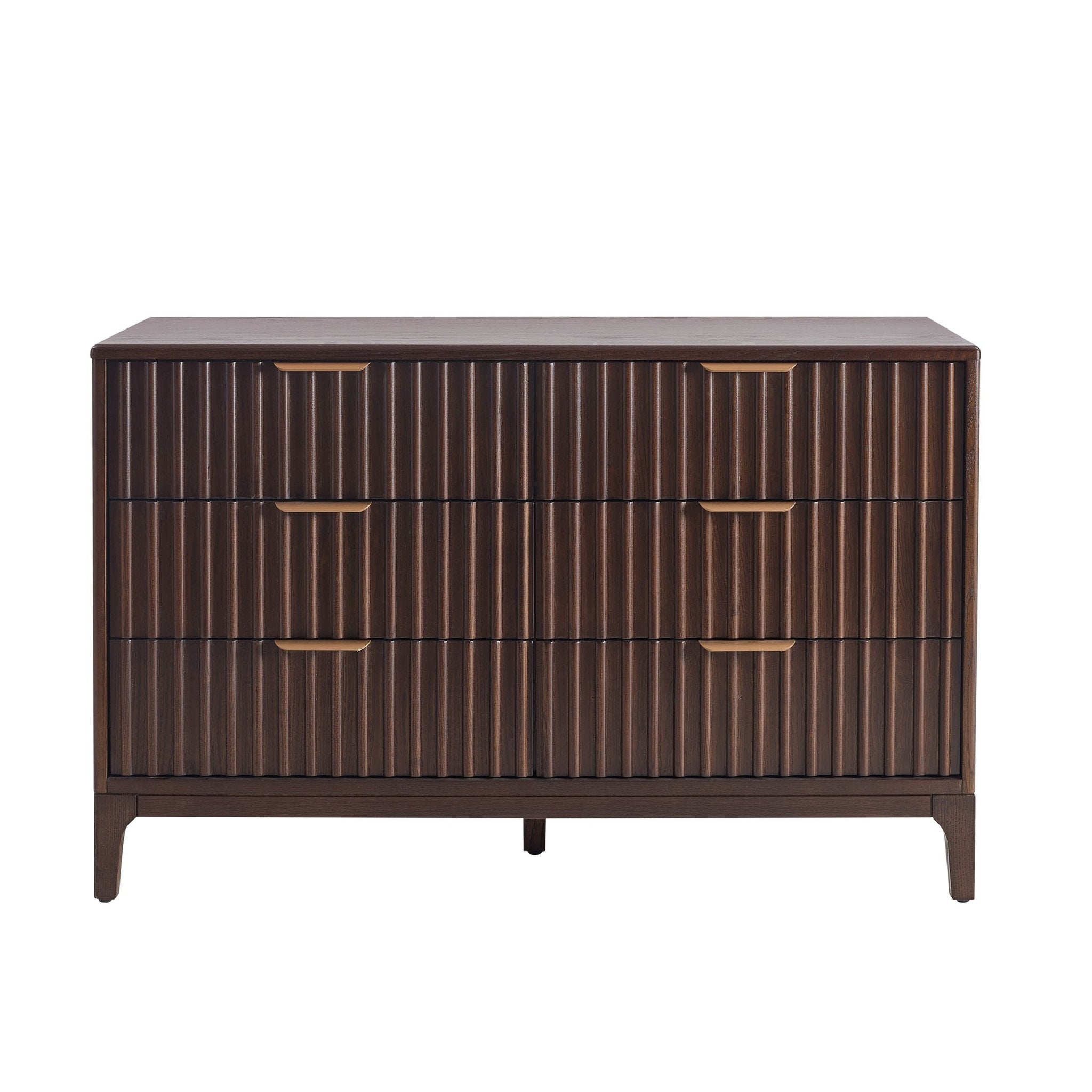 Elena Ash 6 Drawer Chest - Walnut