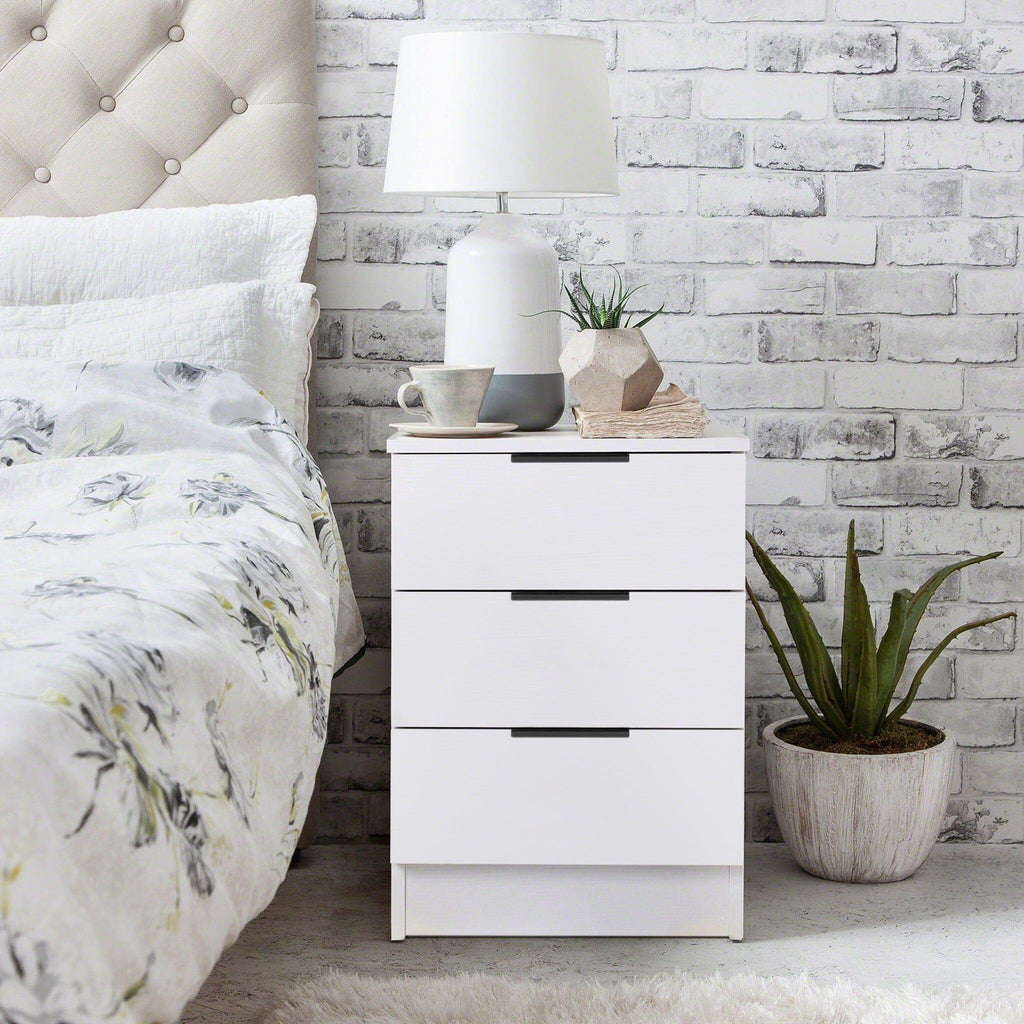 Essie Wardrobe & Drawers Bedroom Set - Pure White