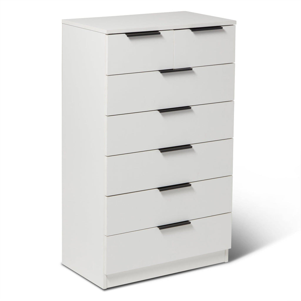 Essie Wardrobe & Drawers Bedroom Set - Pure White
