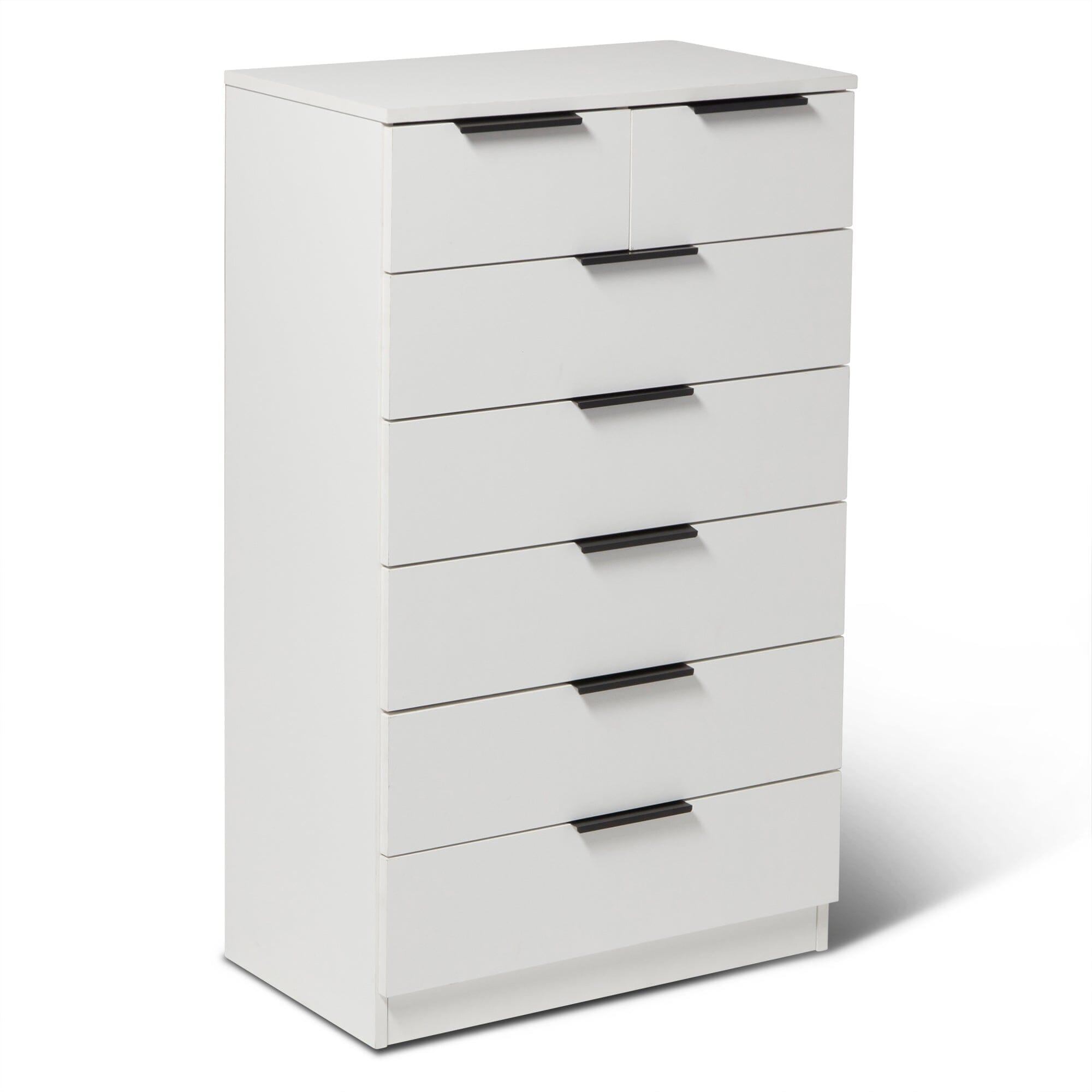Essie Wardrobe & Drawers Bedroom Set - Pure White
