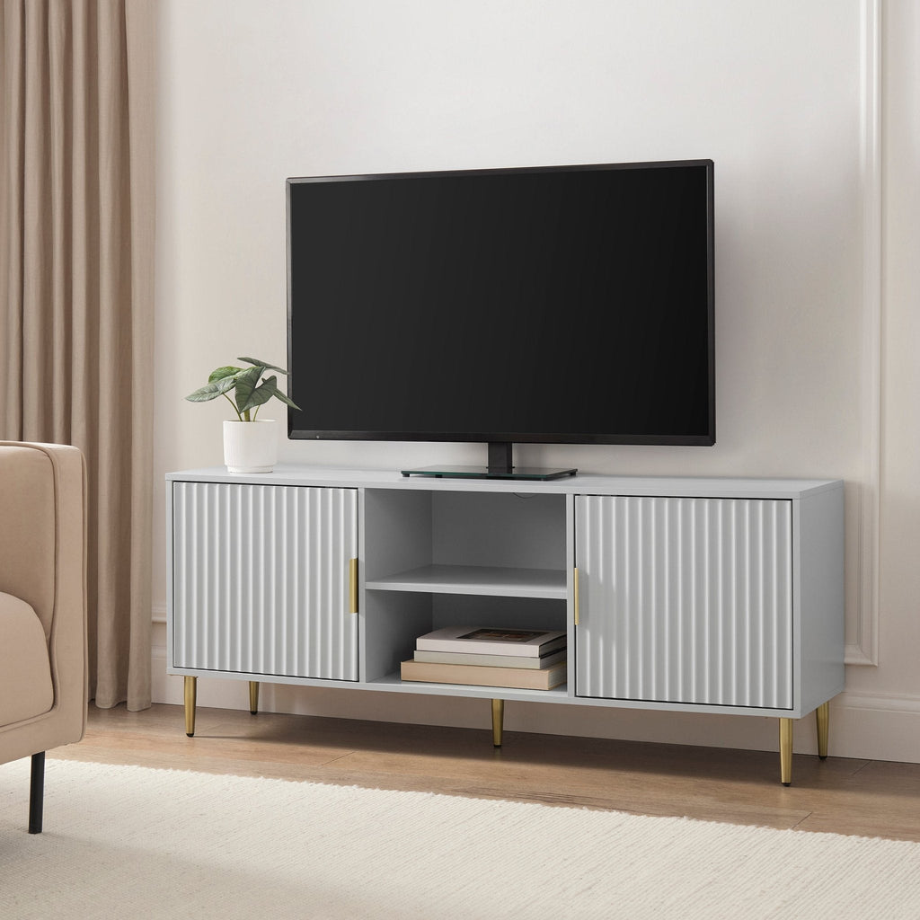 Evie TV Stand for TVs up to 65"- Grey