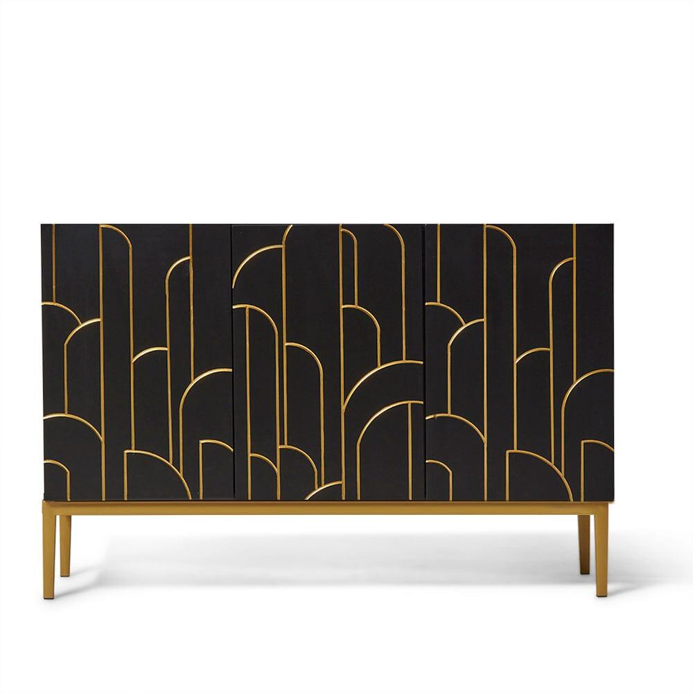 Gatsby 3 Door Sideboard - Noir Black