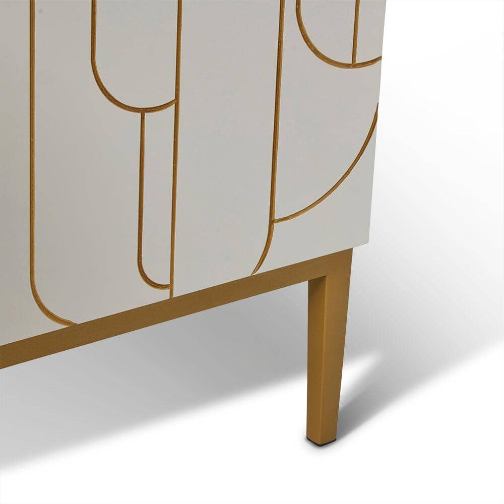 Gatsby Large 4 Door Sideboard - Snow White