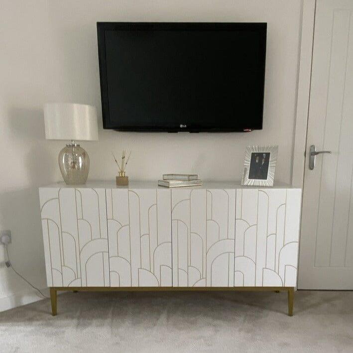 Gatsby Large 4 Door Sideboard - Snow White