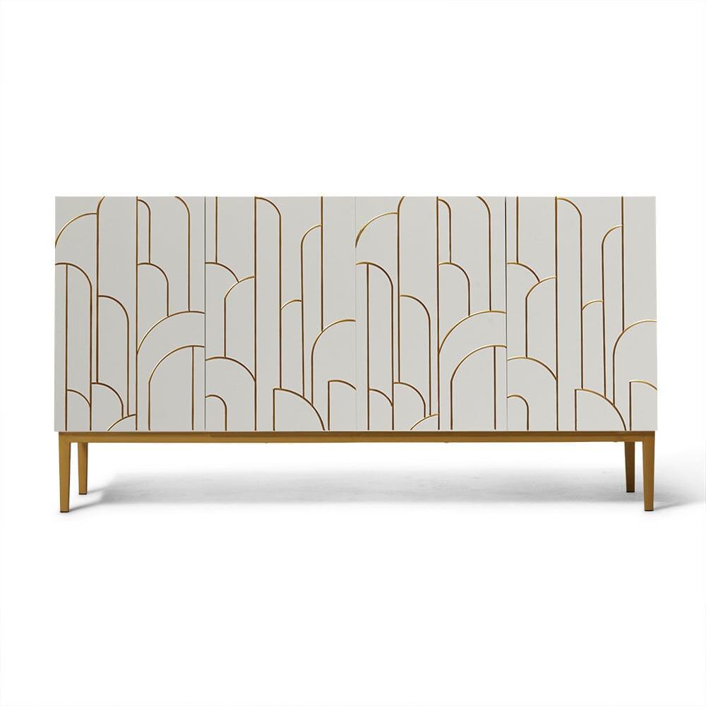 Gatsby Large 4 Door Sideboard - Snow White