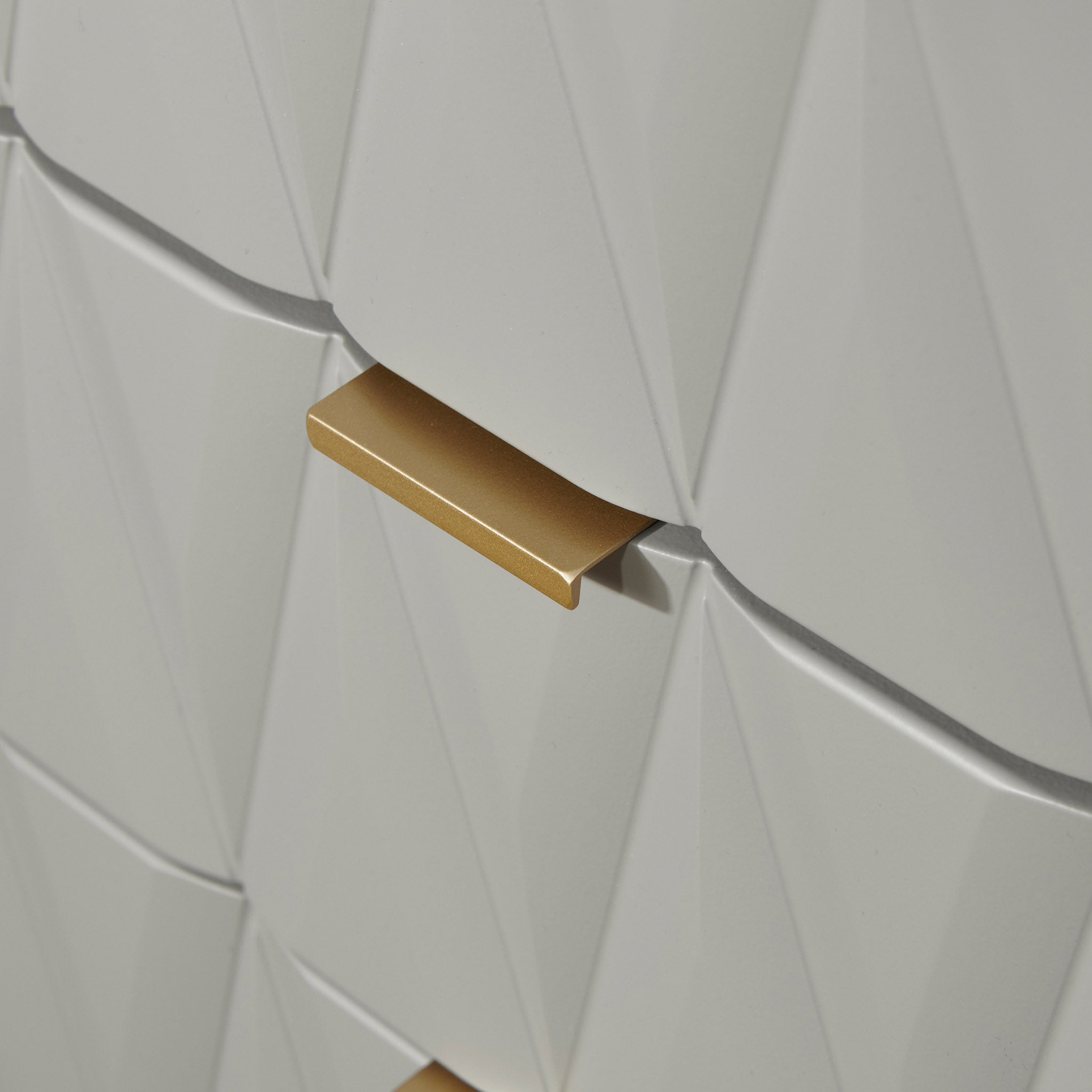 Geo 5 Drawer Tallboy with Gold Hairpin Legs