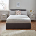 Gloria Bedside Tables - Set of 2 - Grey & Brass Effect