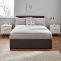 Gloria Bedside Tables - Set of 2 - White & Brass Effect