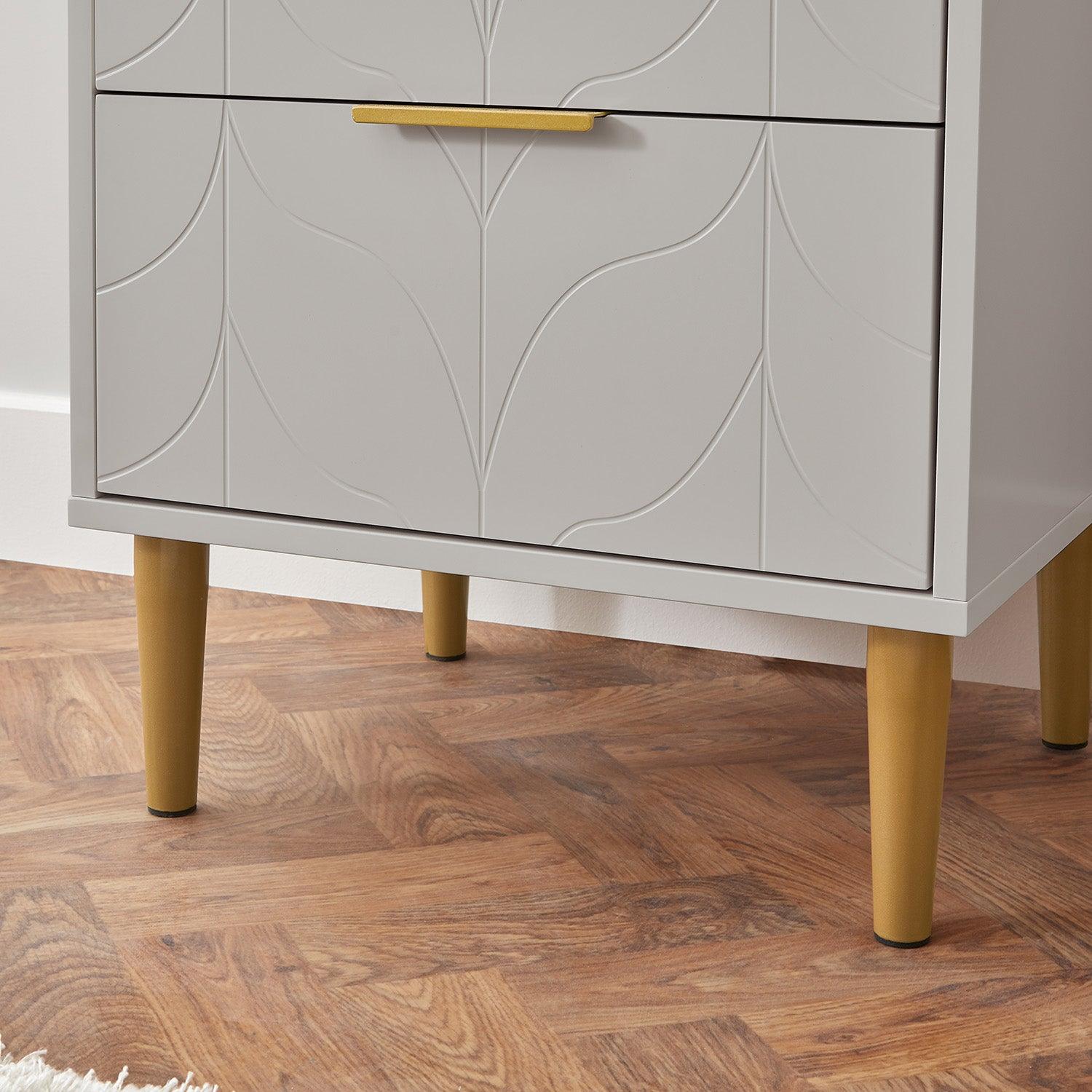 Gloria Tallboy - Grey & Brass Effect