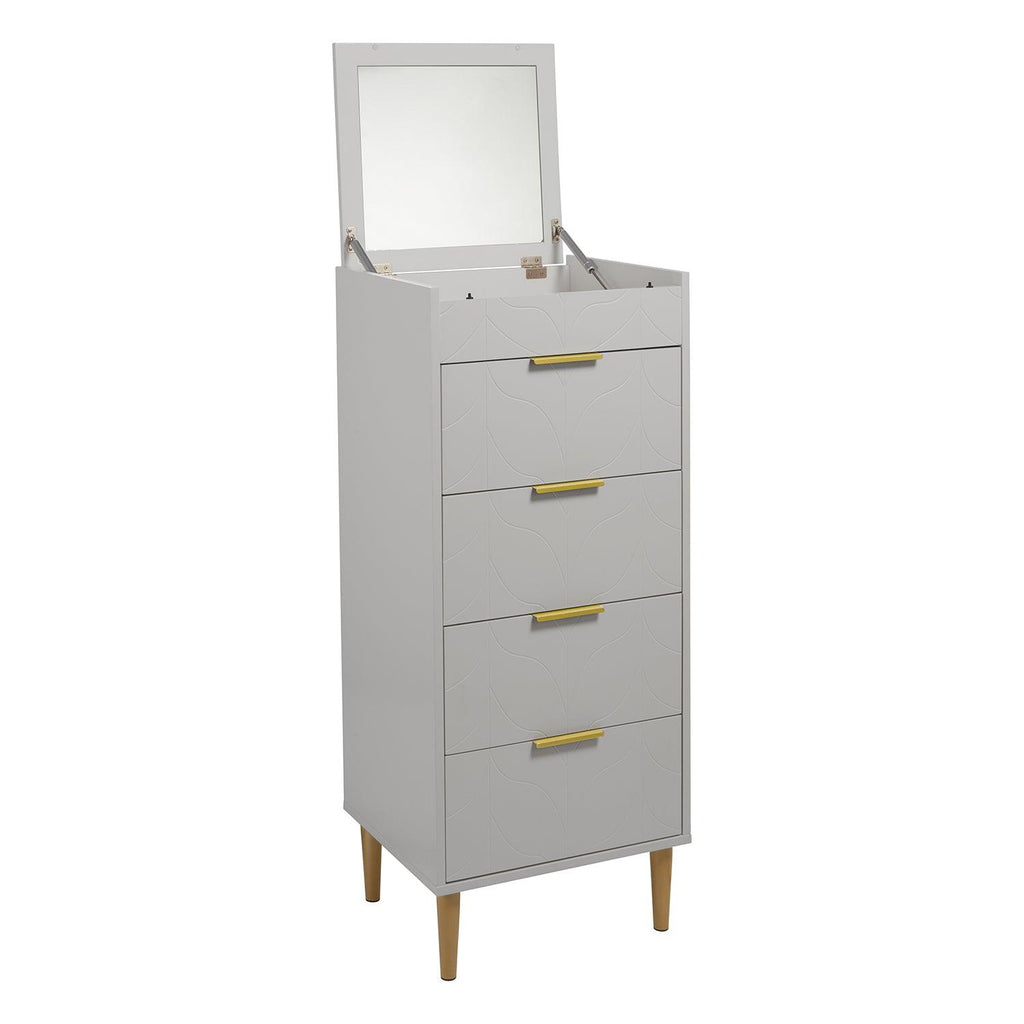 Gloria Tallboy - Grey & Brass Effect