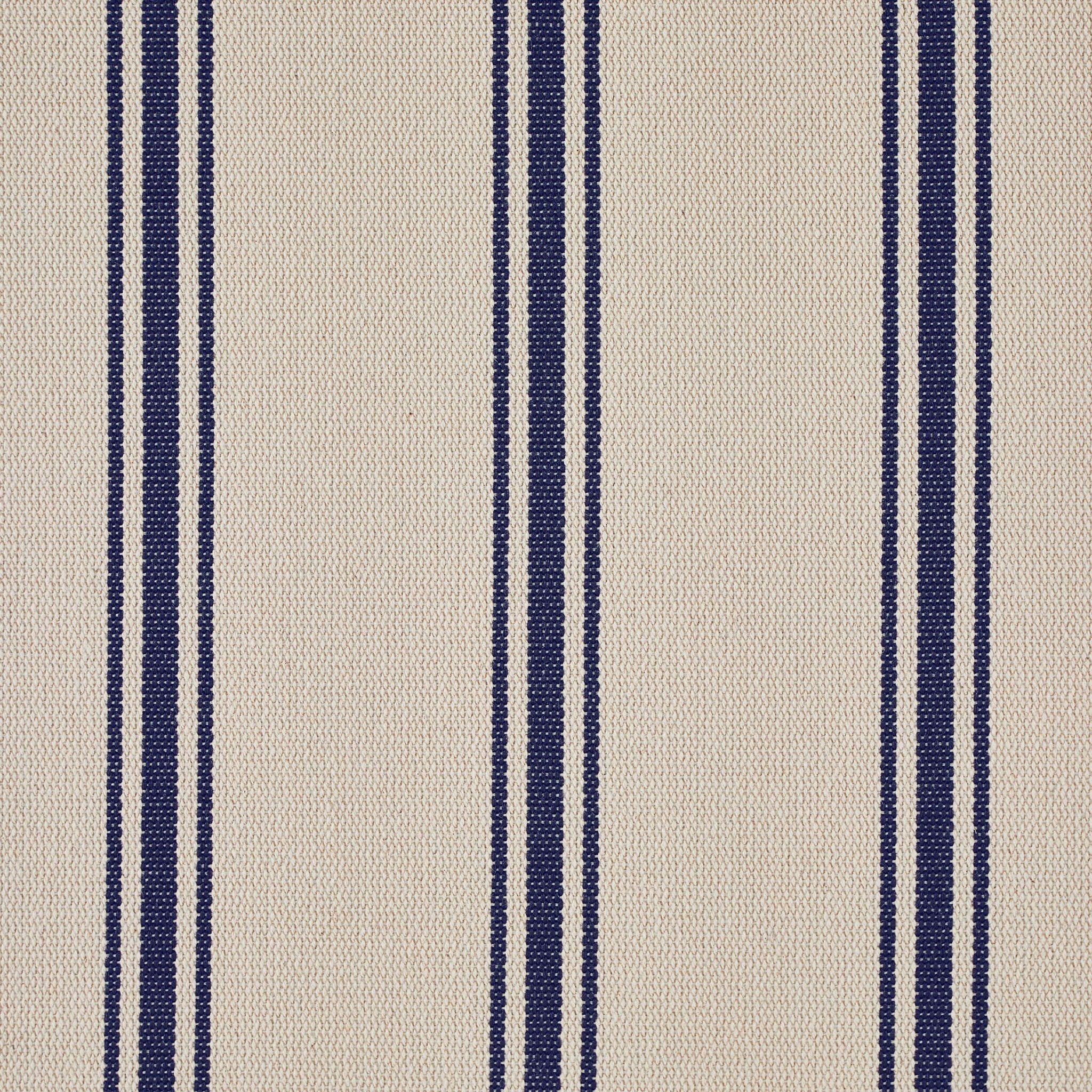 Hampshire Pouffe - Blue Stripe