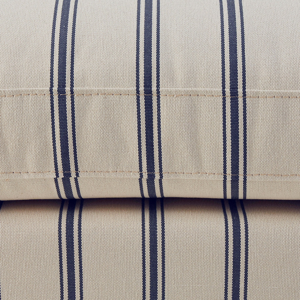 Hampshire Pouffe - Blue Stripe