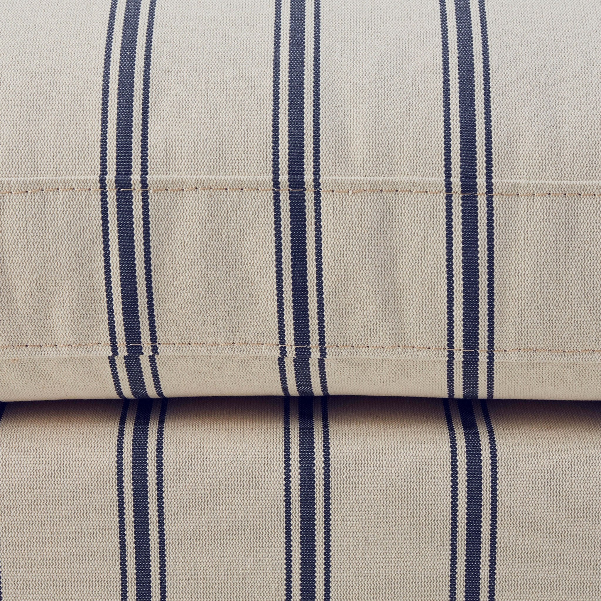 Hampshire Pouffe - Blue Stripe