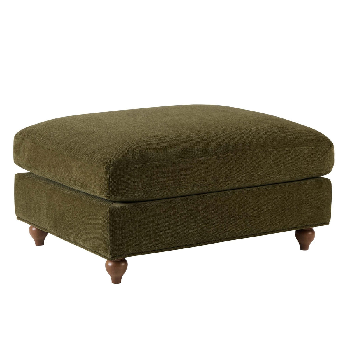 Hampshire Pouffe - Chenille Olive