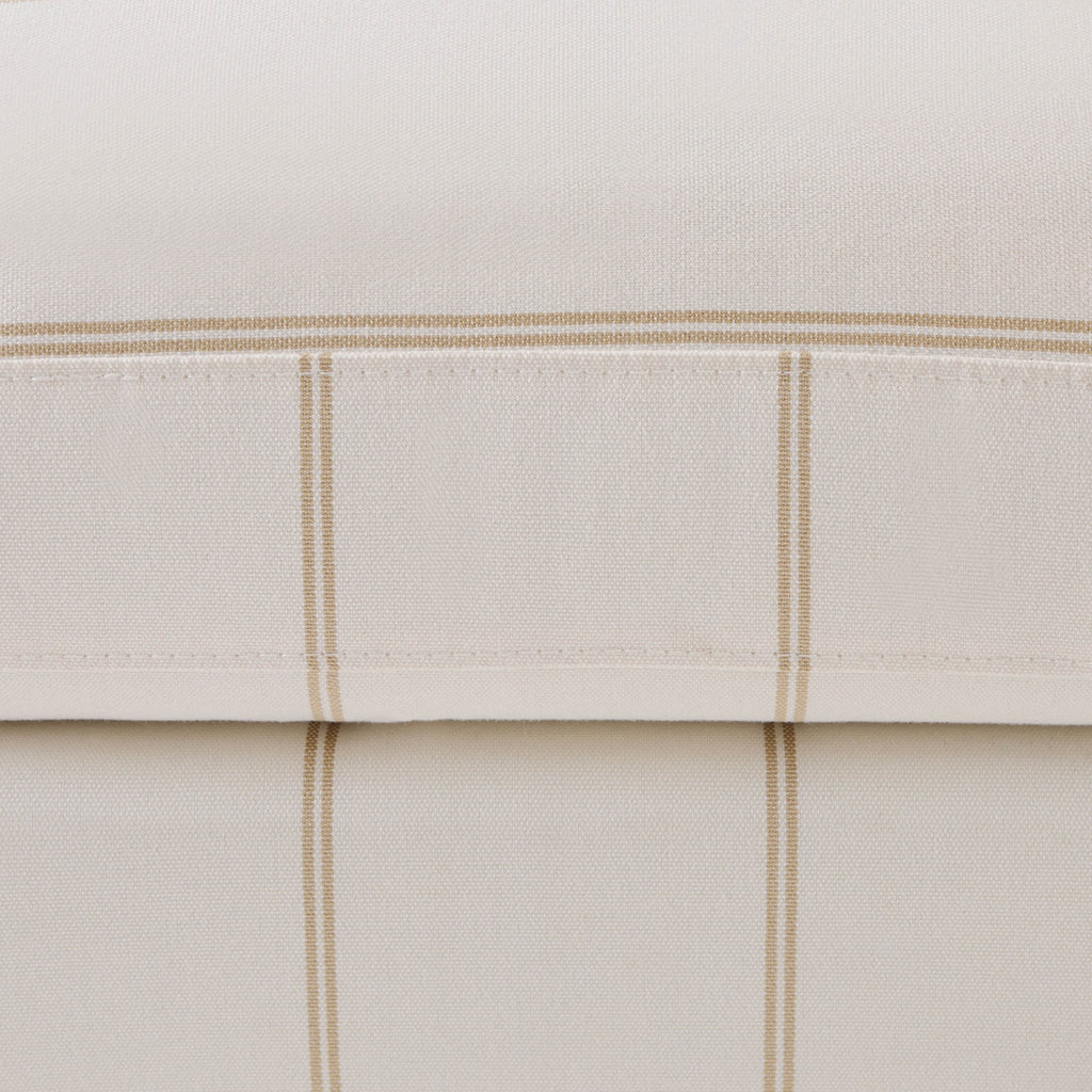 Hampshire Pouffe - Thin Natural Stripe