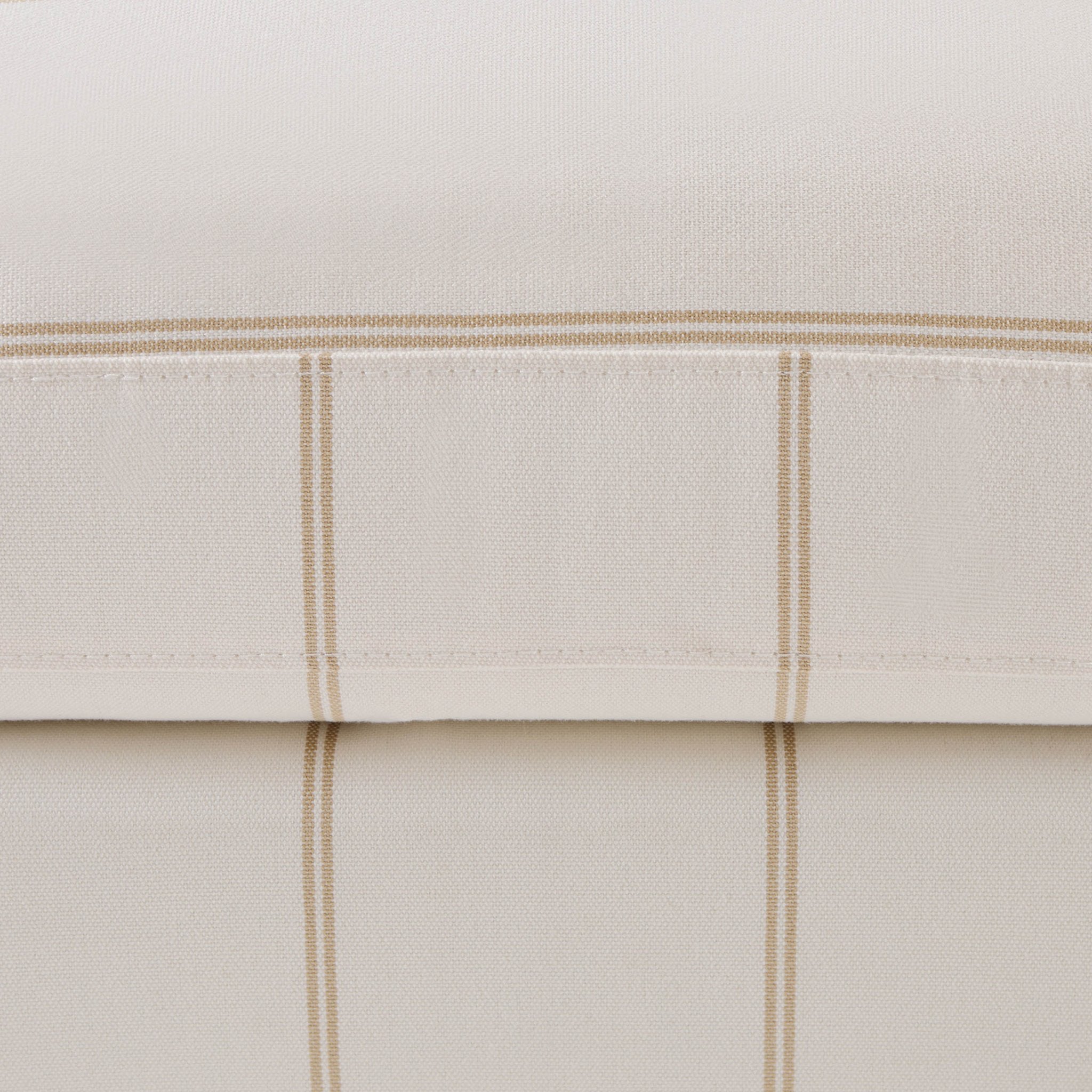 Hampshire Pouffe - Thin Natural Stripe