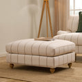 Hampshire Pouffe - Thin Natural Stripe