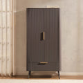 Hattie 2 Door Wardrobe with Drawer - Mocha