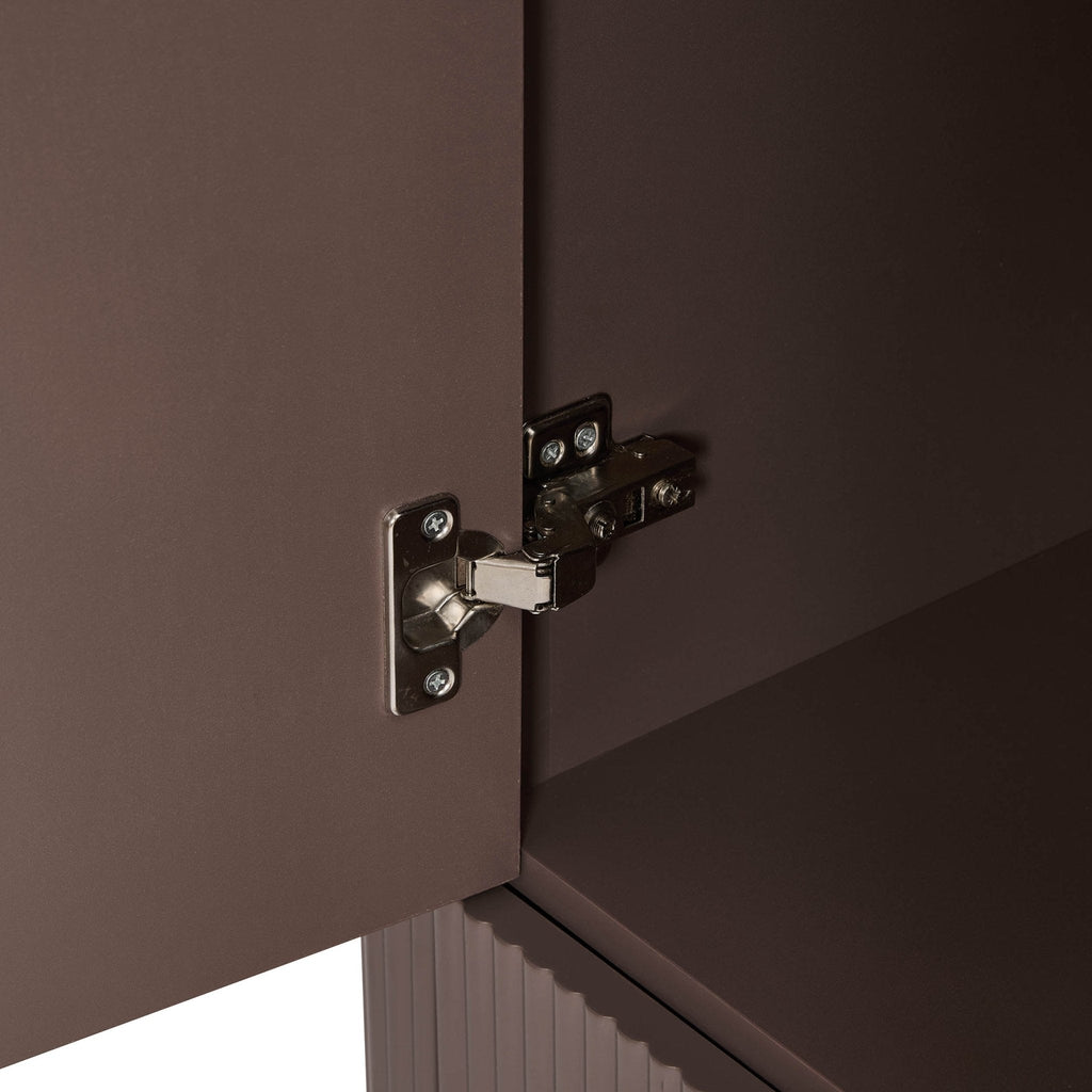 Hattie 2 Door Wardrobe with Drawer - Mocha