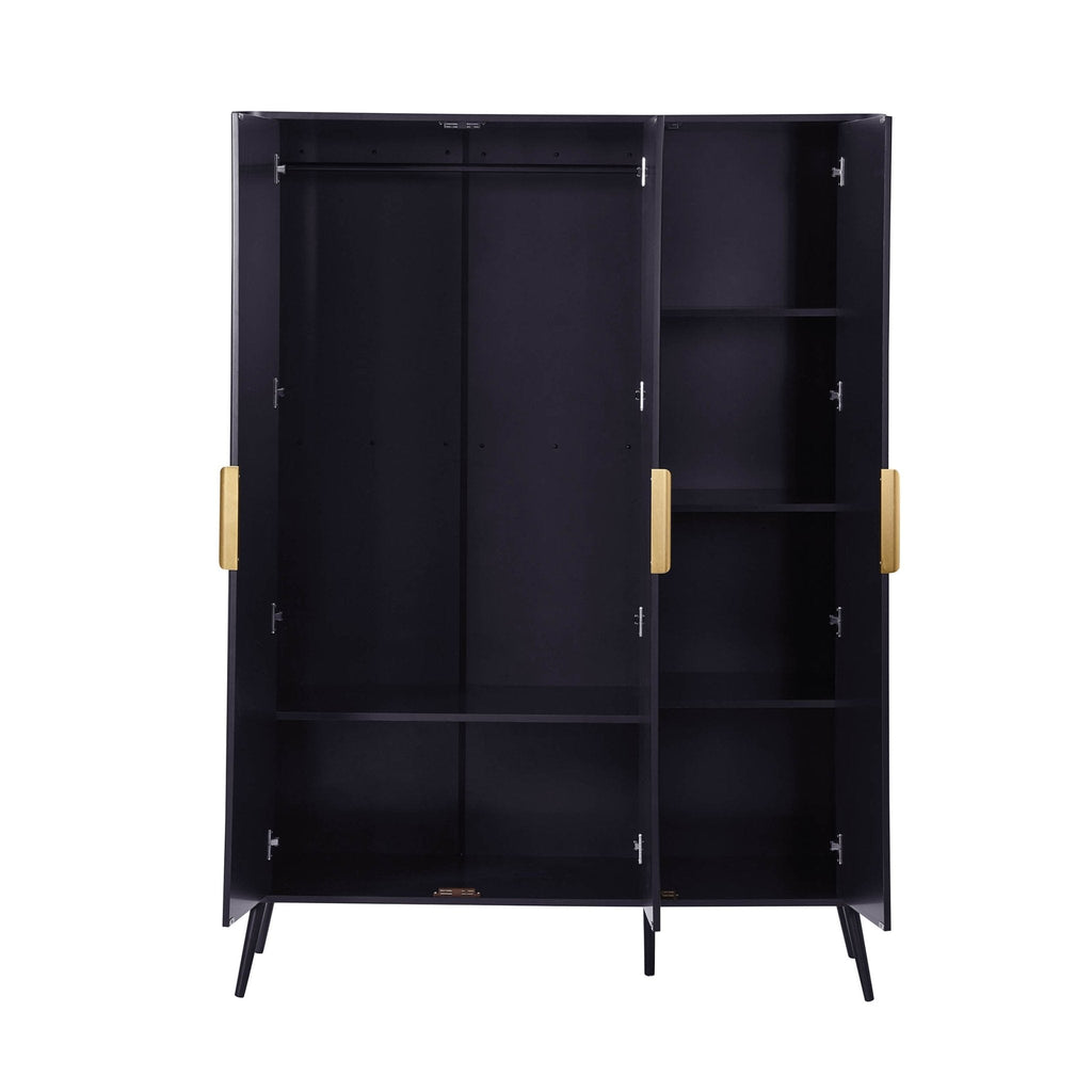 Hattie 3 Door Wardrobe - Midnight