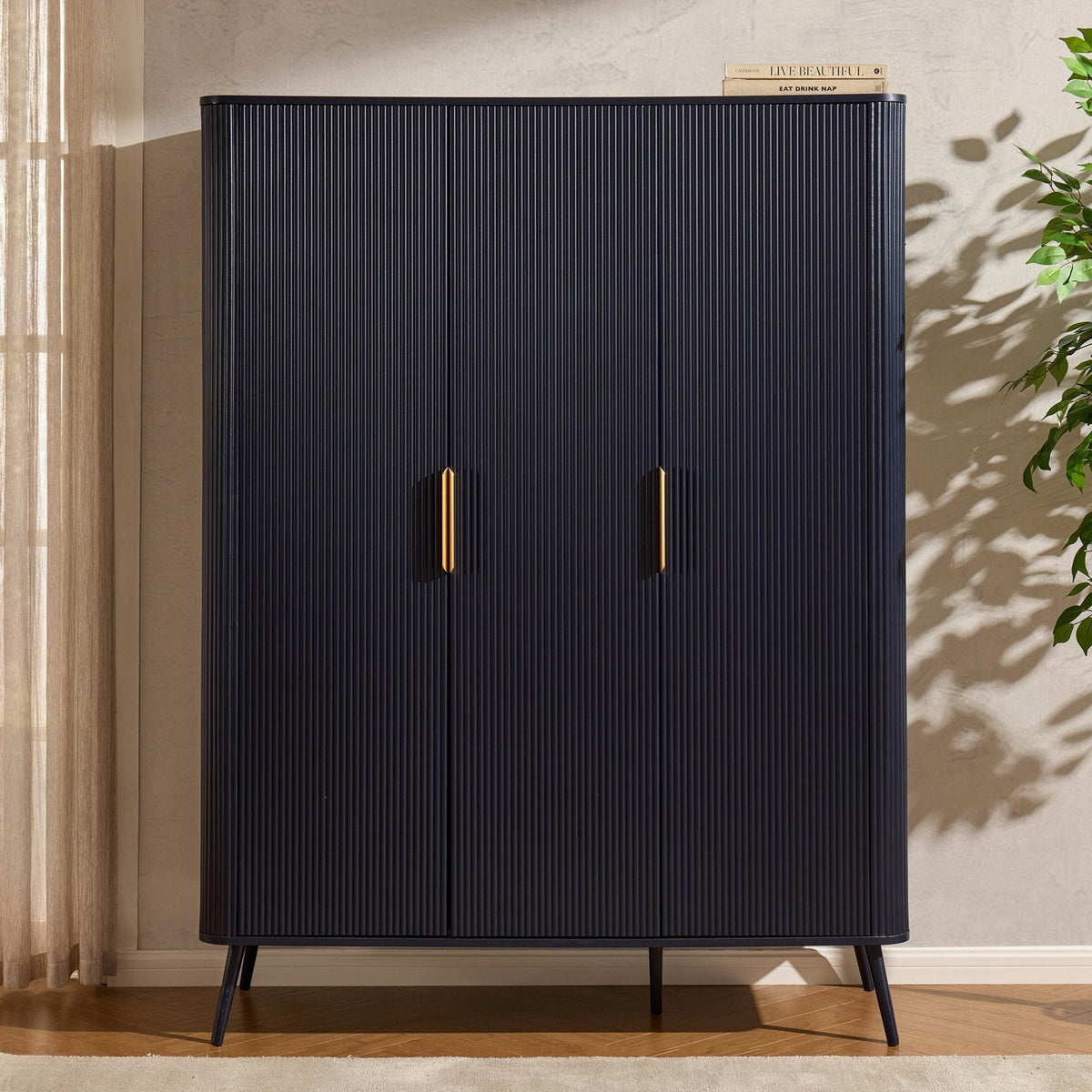Hattie 3 Door Wardrobe - Midnight