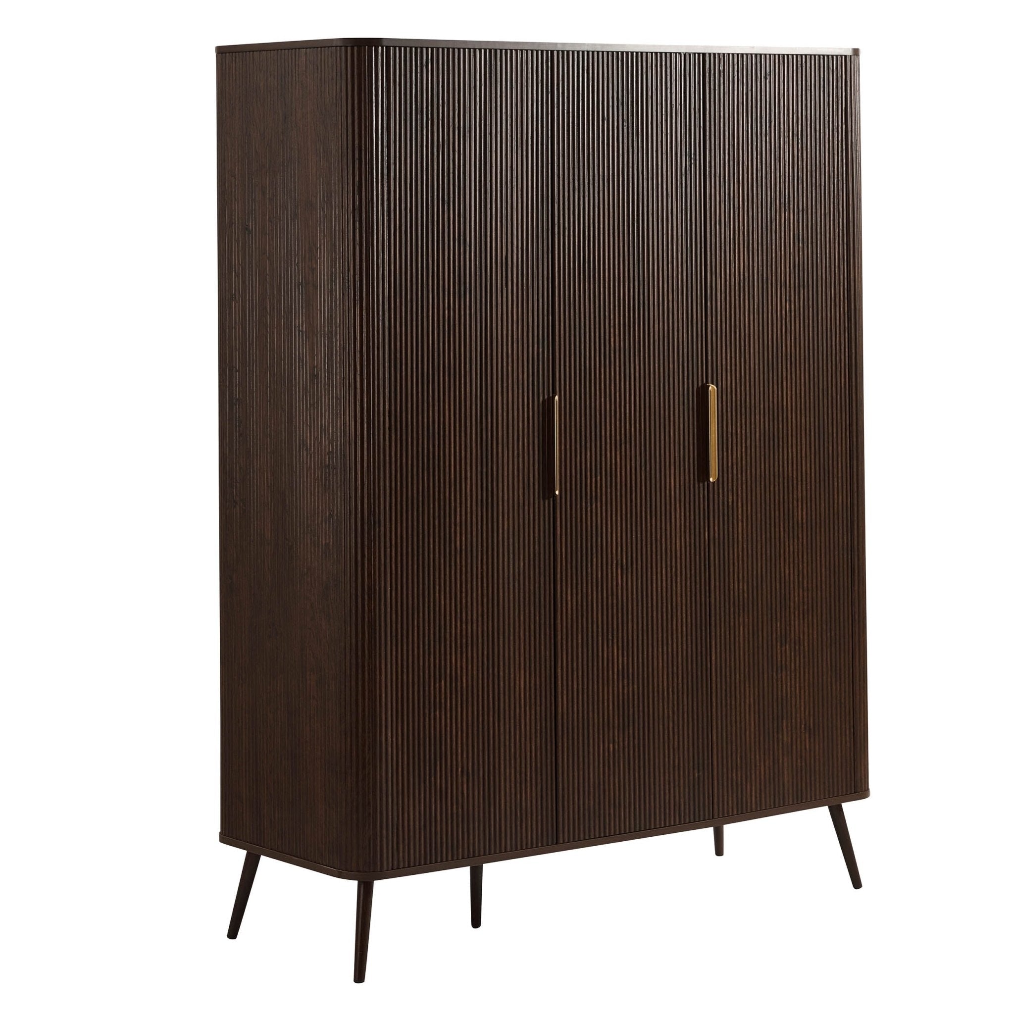 Hattie 3 Door Wardrobe - Walnut