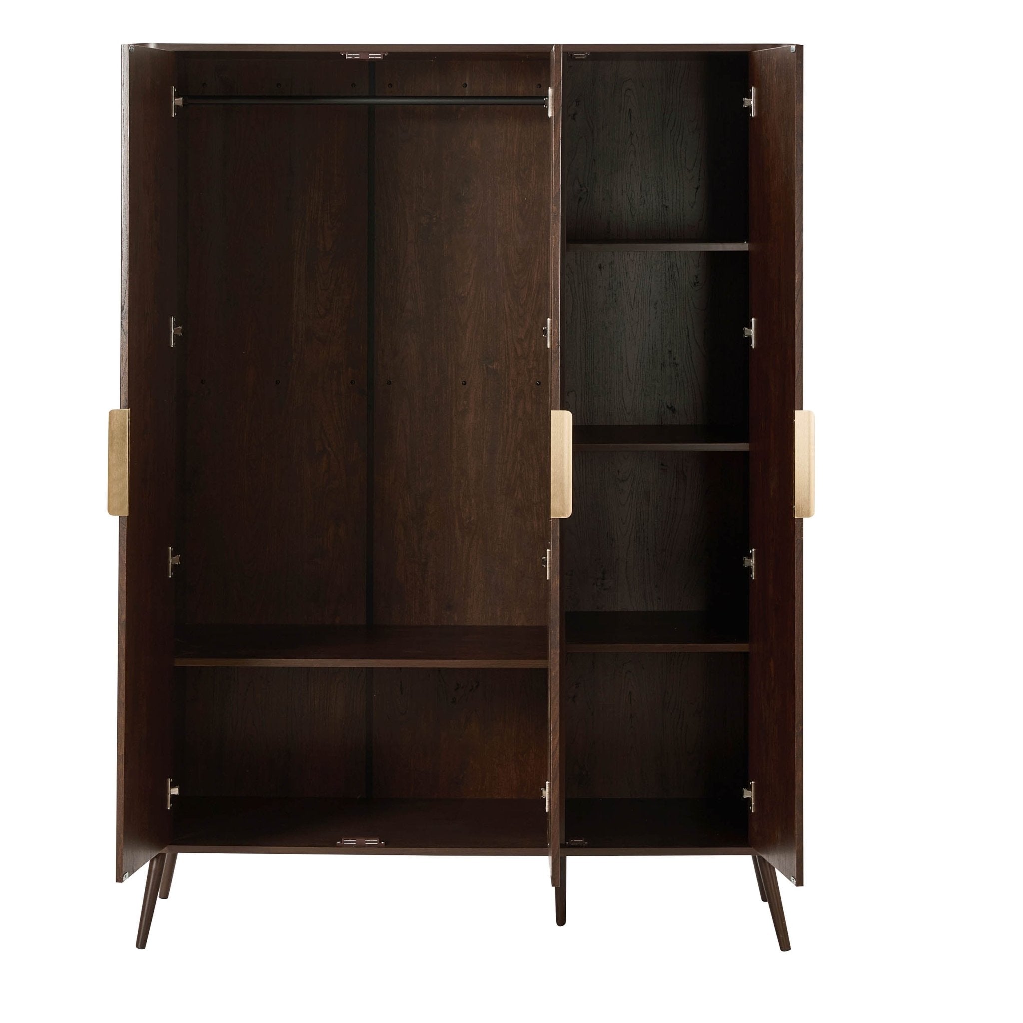 Hattie 3 Door Wardrobe - Walnut