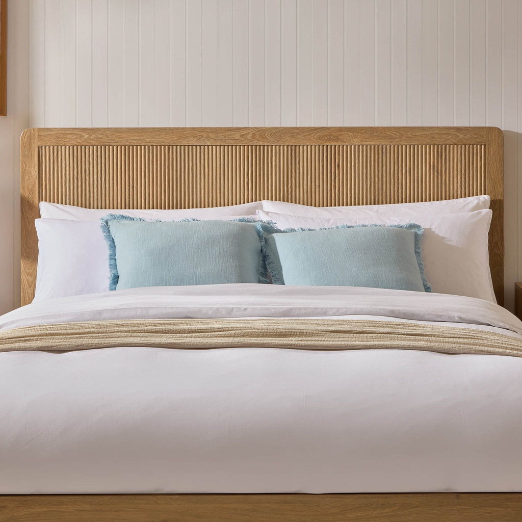 Hattie Ottoman Storage Bed - Light Wood