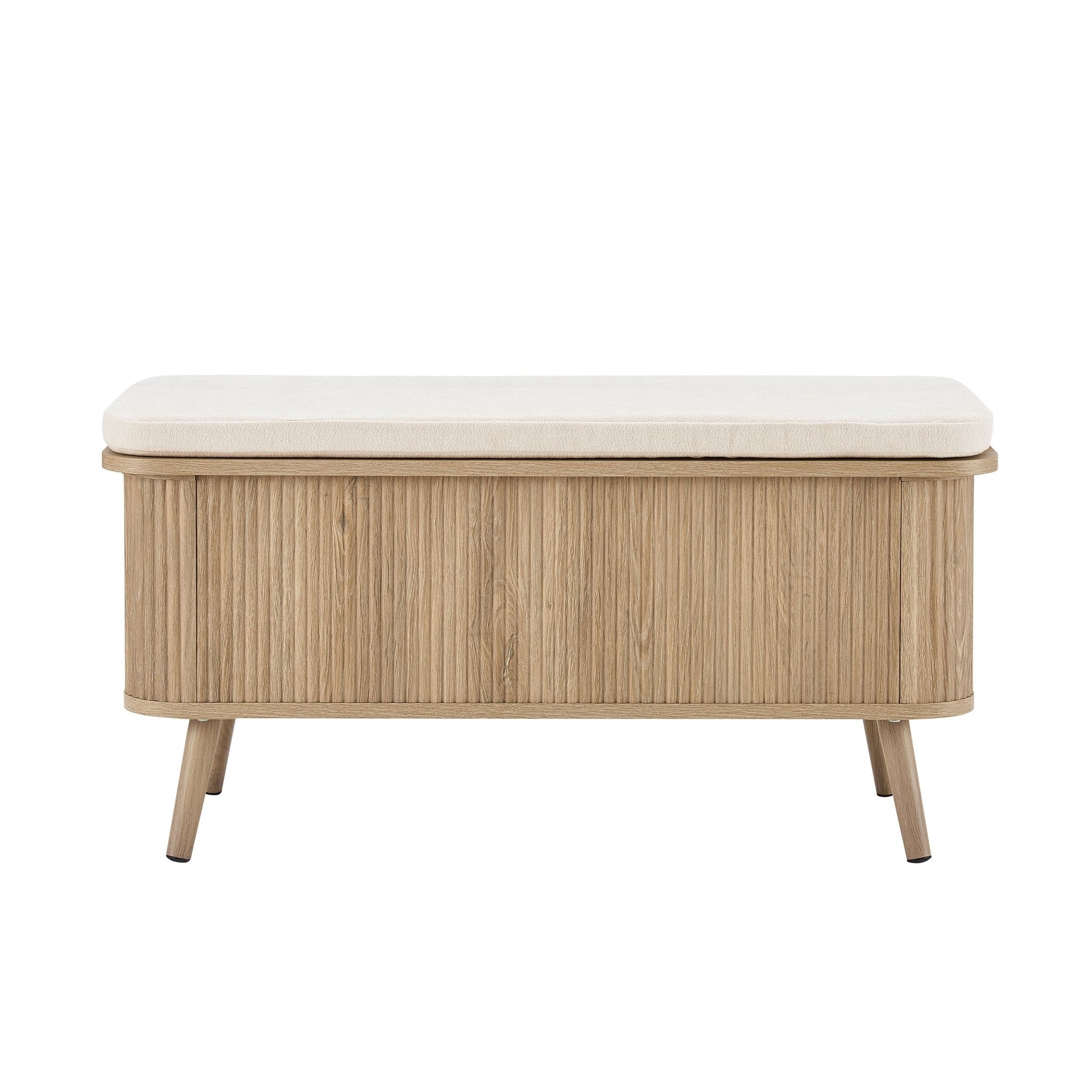 Hattie Storage Bench - Light Wood