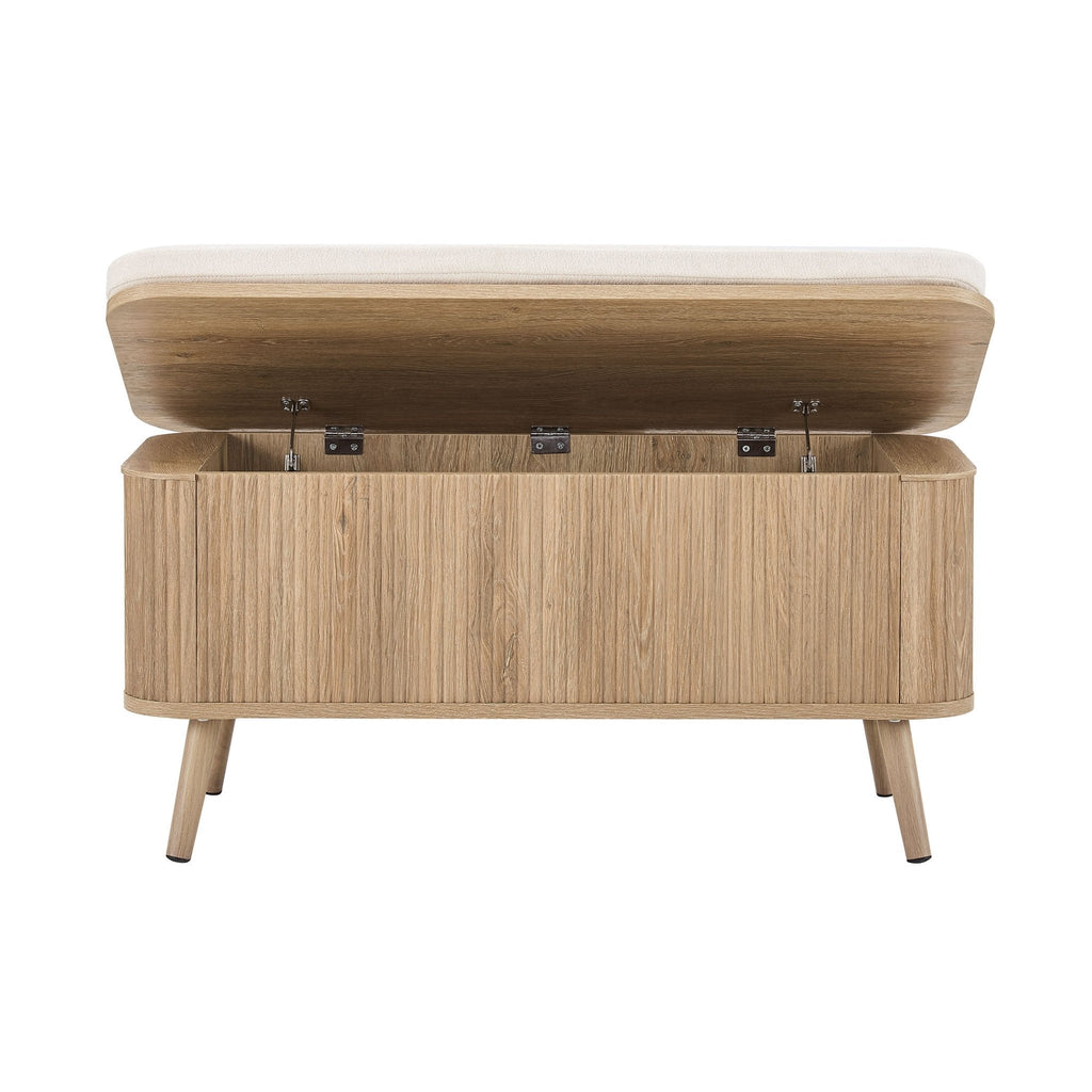 Hattie Storage Bench - Light Wood