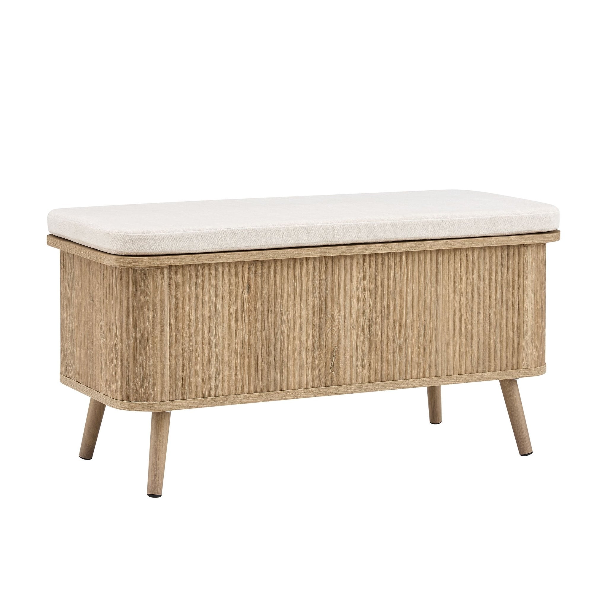Hattie Storage Bench - Light Wood