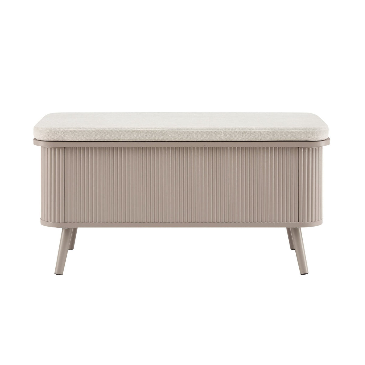 Hattie Storage Bench - Taupe
