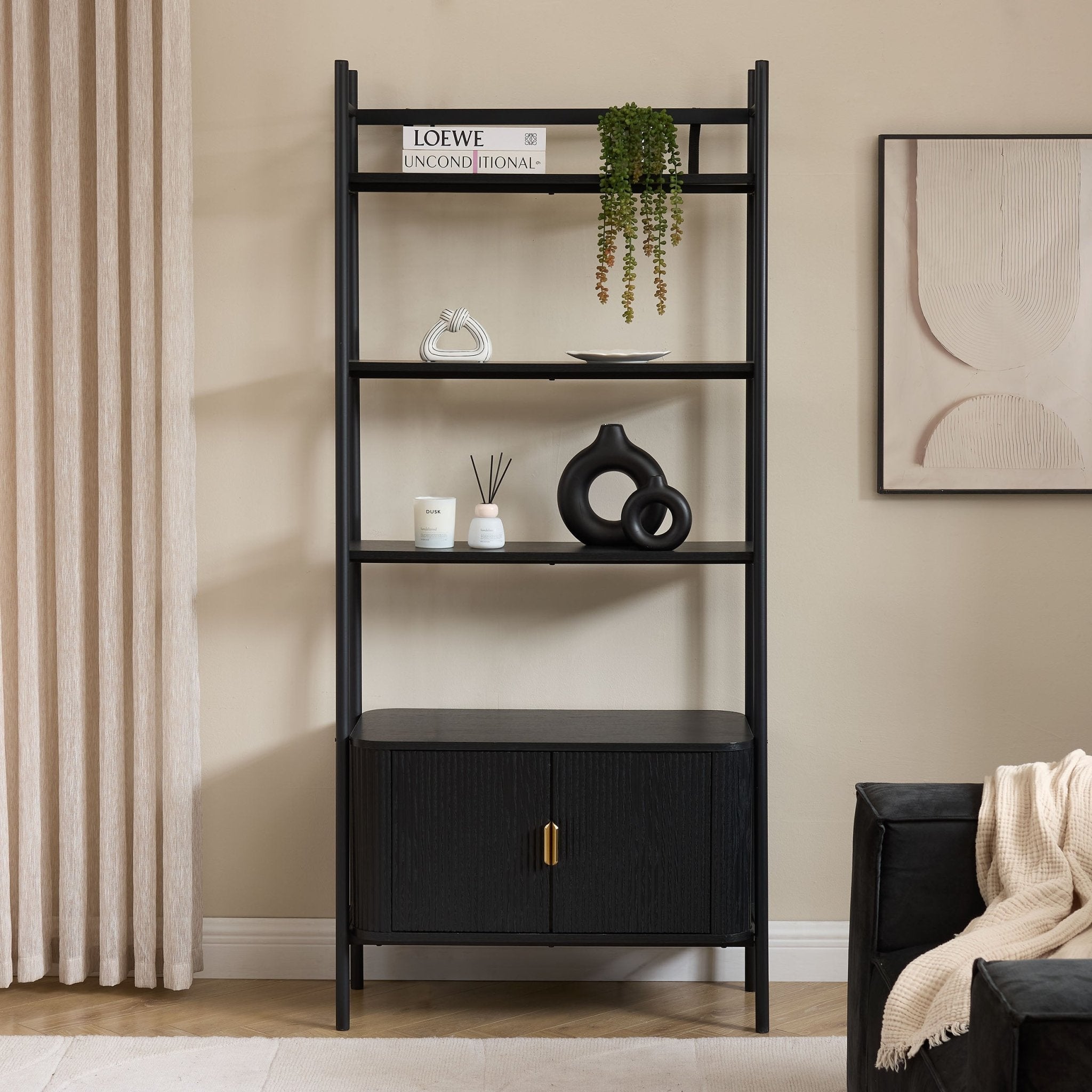 Hattie Shelving Unit - Black