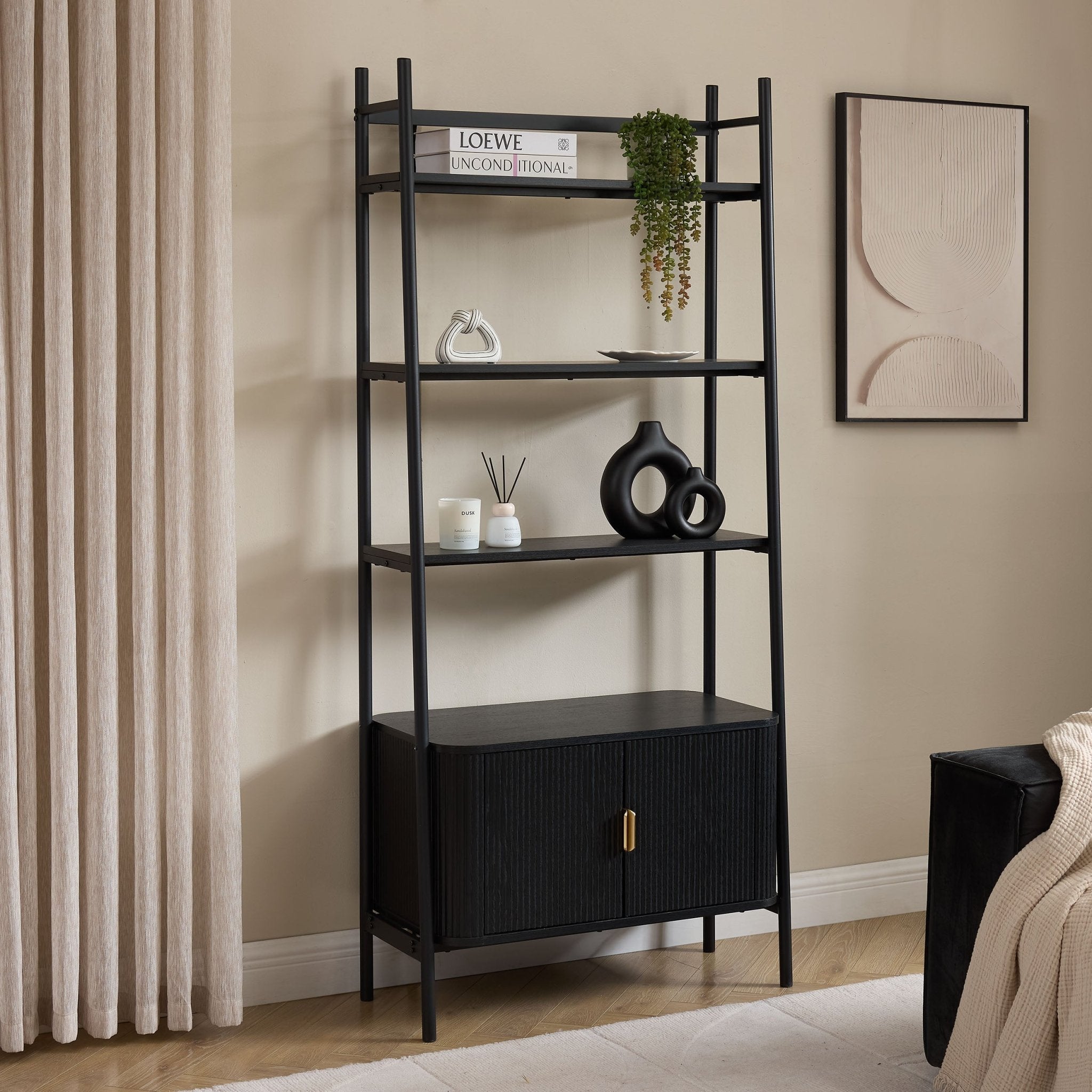 Hattie Shelving Unit - Black