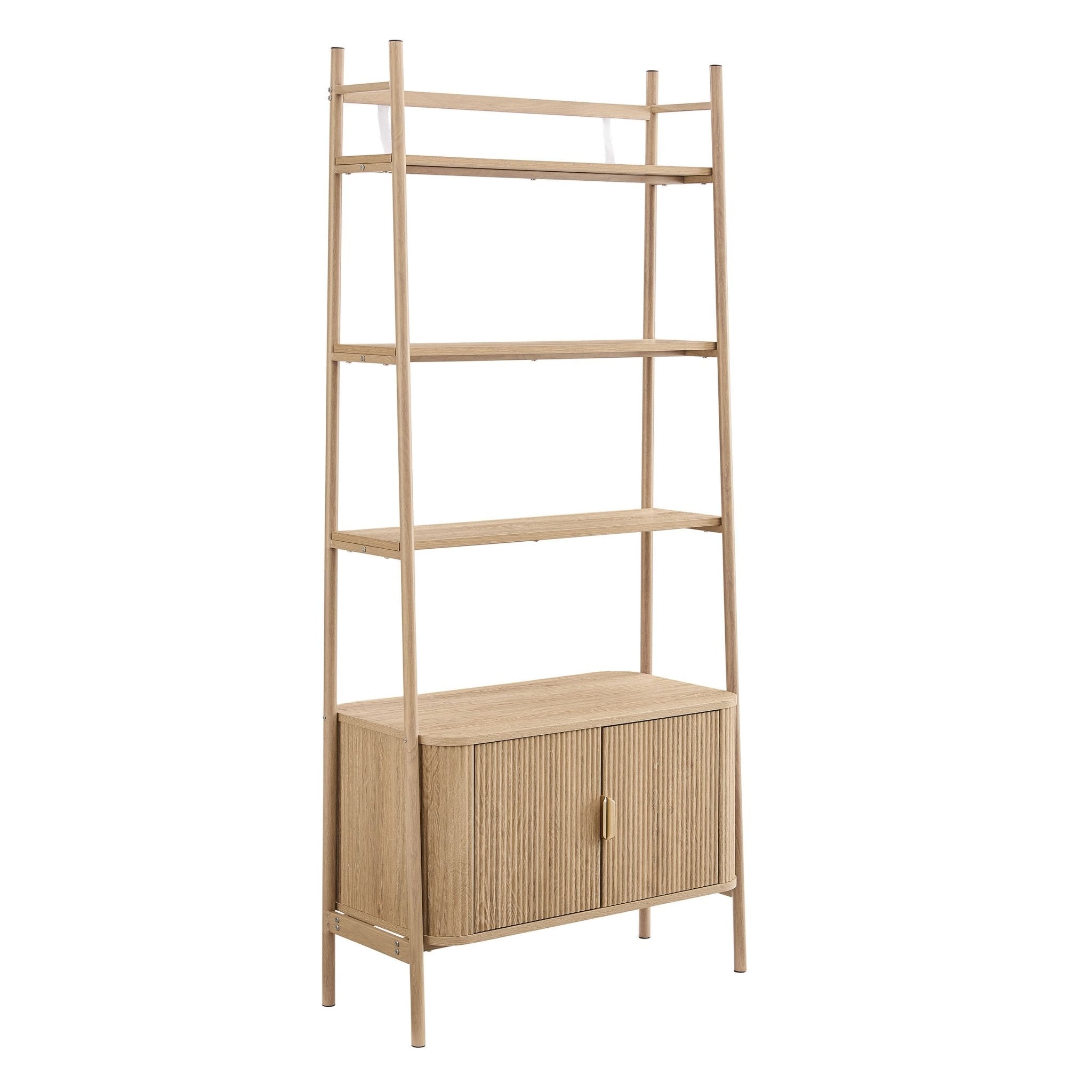 Hattie 3 Piece Bundle - 2 Shelving Units and TV Unit - Light Wood