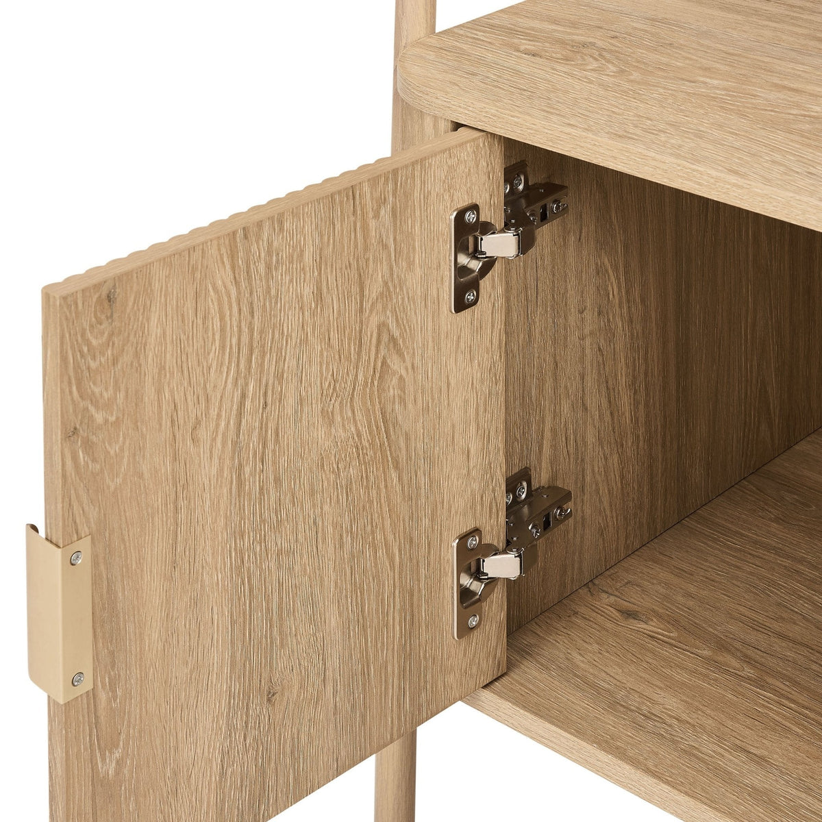 Hattie 3 Piece Bundle - 2 Shelving Units and TV Unit - Light Wood