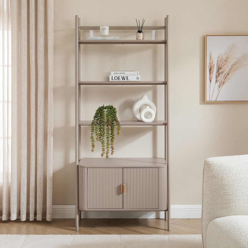 Hattie Shelving Unit - Taupe