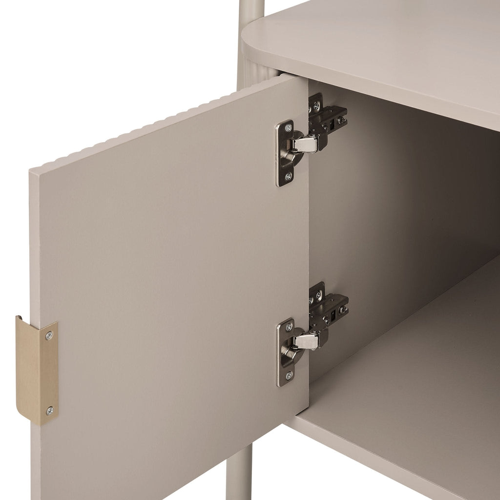 Hattie Shelving Unit - Taupe