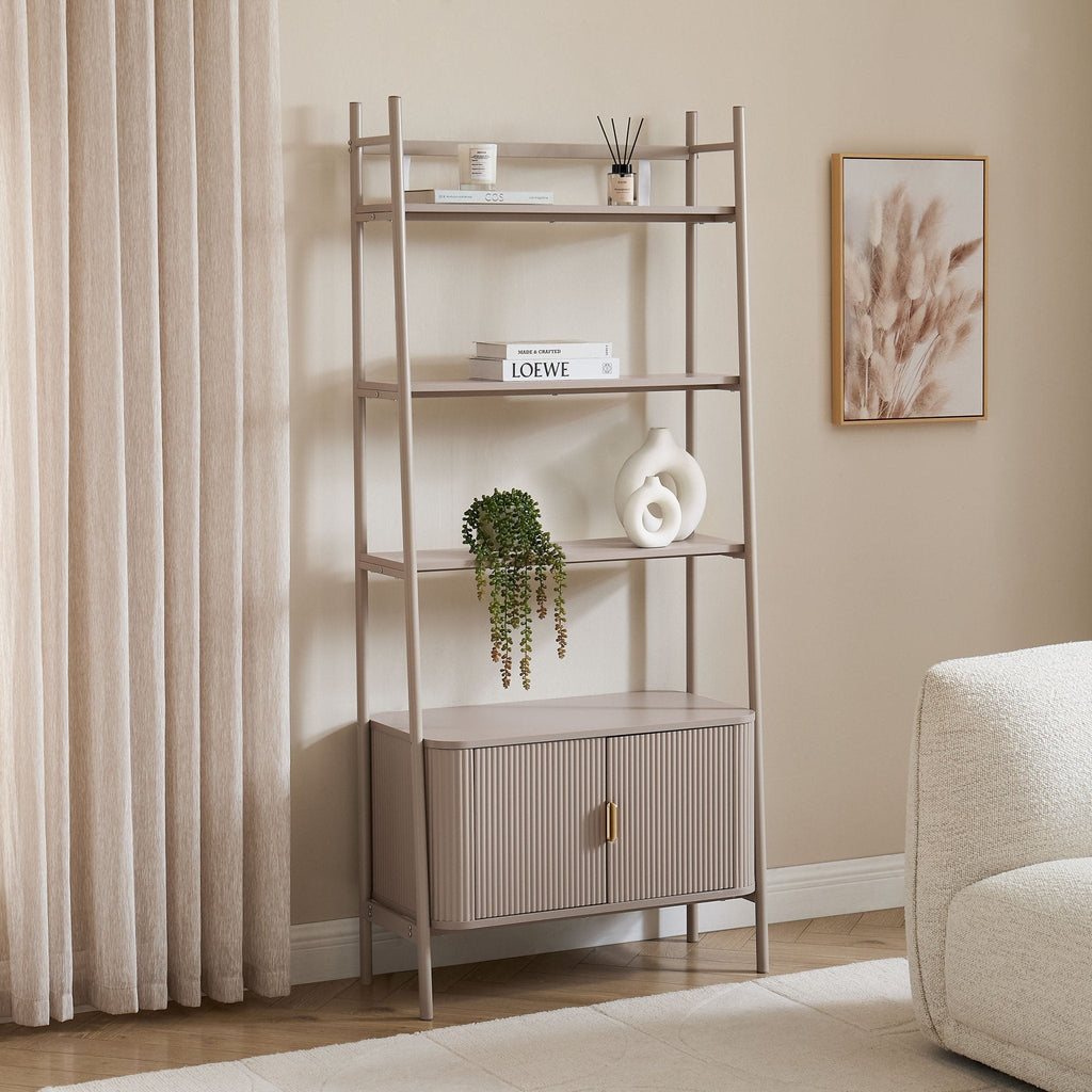 Hattie Shelving Unit - Taupe